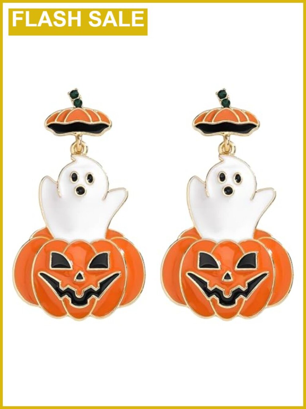 Pumpkin Dangle Drop Earrings Alloy Steel Halloween Fall Jewelry Gift